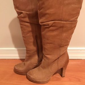 Distressed Jessica Simpson tall boots